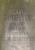 Grave of Roman Daniszewski, died 5 XI 1934